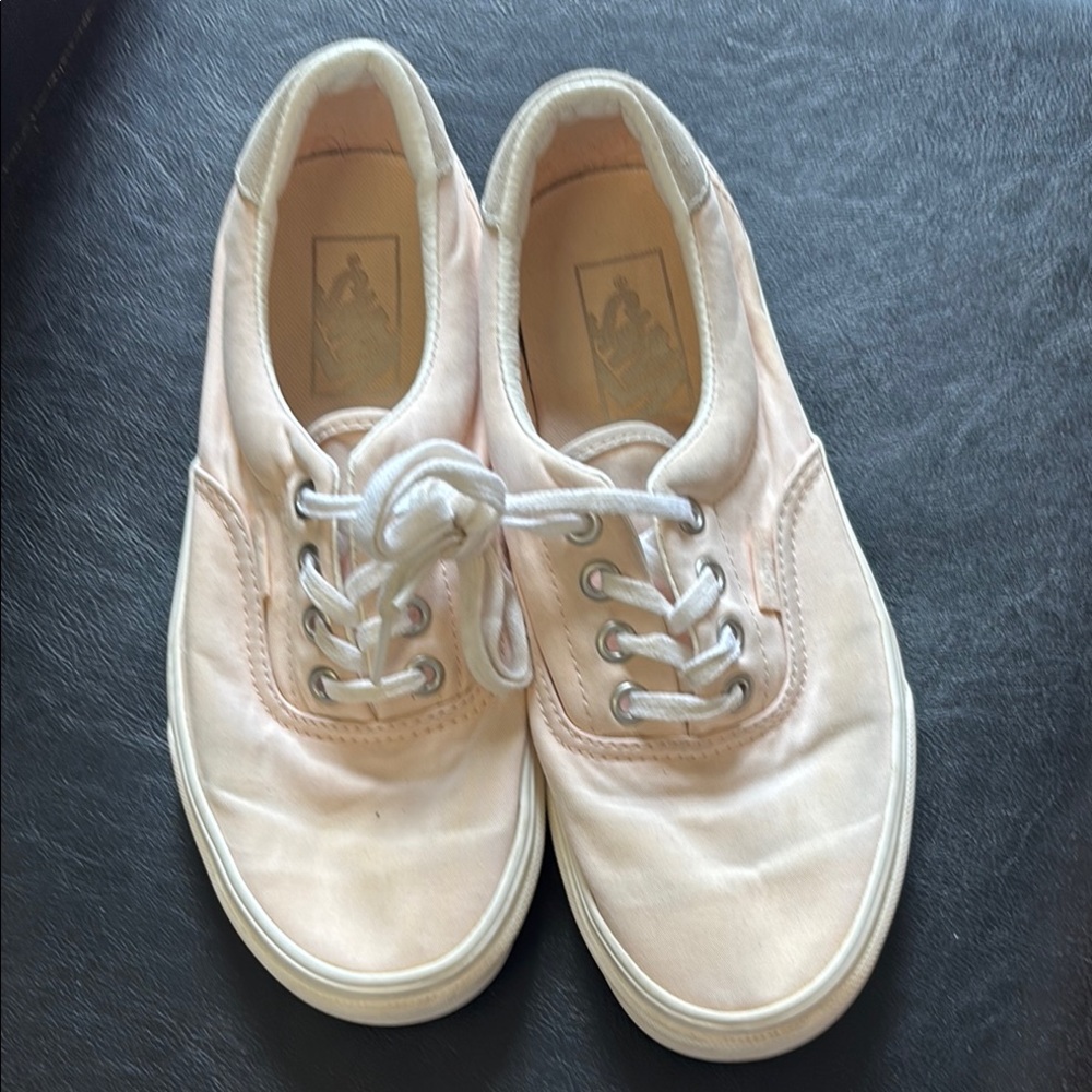 VANs Casual Peach Lace-Up Sneakers